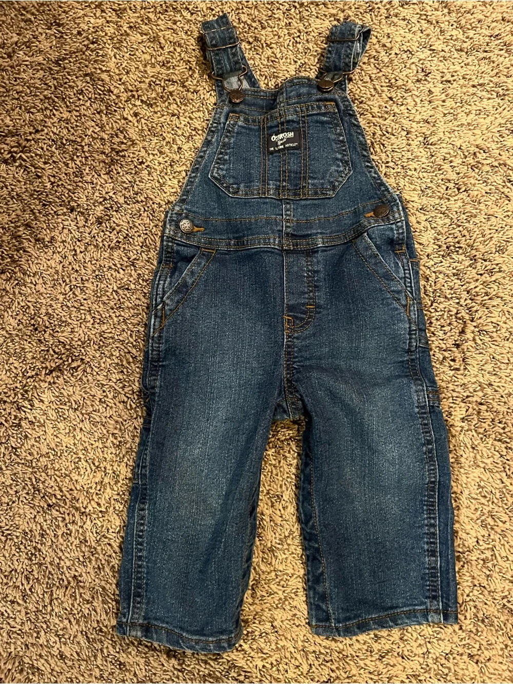 OshKosh B'gosh Classic Dark Blue Denim Overalls